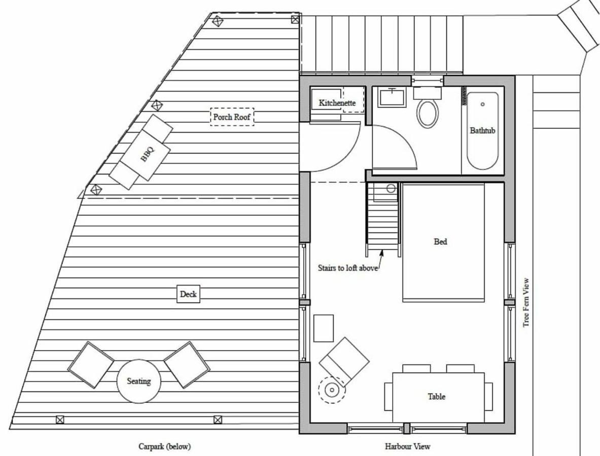 Отель Tiny House In The Sky Дьюндин Экстерьер фото